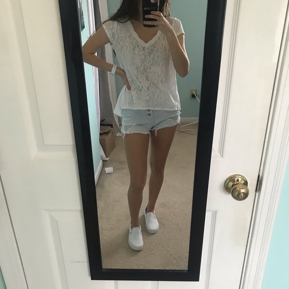 small white t shirt